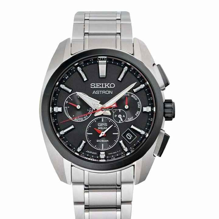  Seiko Astron GPS Solar SBXC103 - Astron Quartz Black Dial Titanium Men's Watch </h1> 