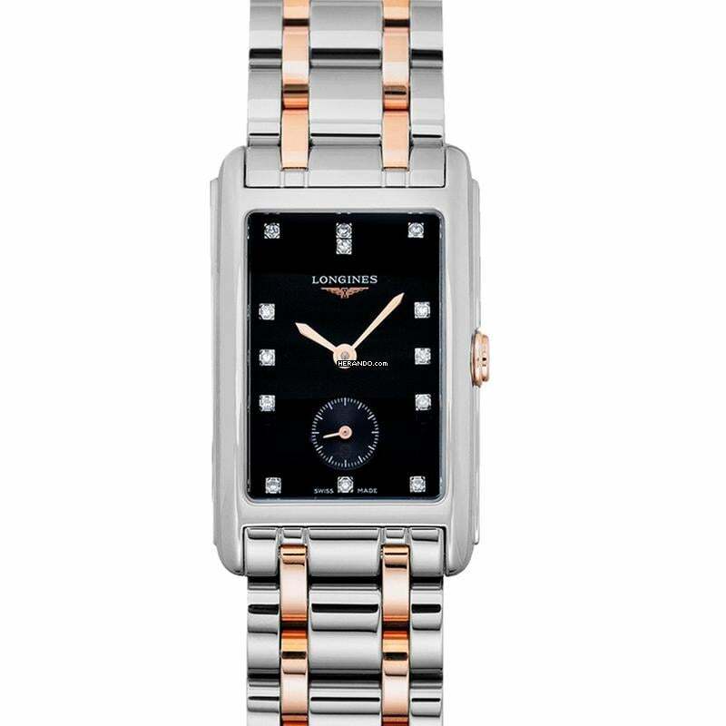  Longines DolceVita L55125577 - DolceVita Quartz Black Dial Stainless Steel Ladies Watch </h1> 
