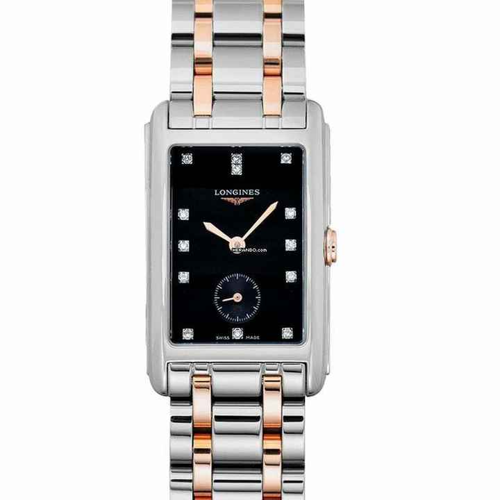  Longines DolceVita L55125577 - DolceVita Quartz Black Dial Stainless Steel Ladies Watch </h1> 