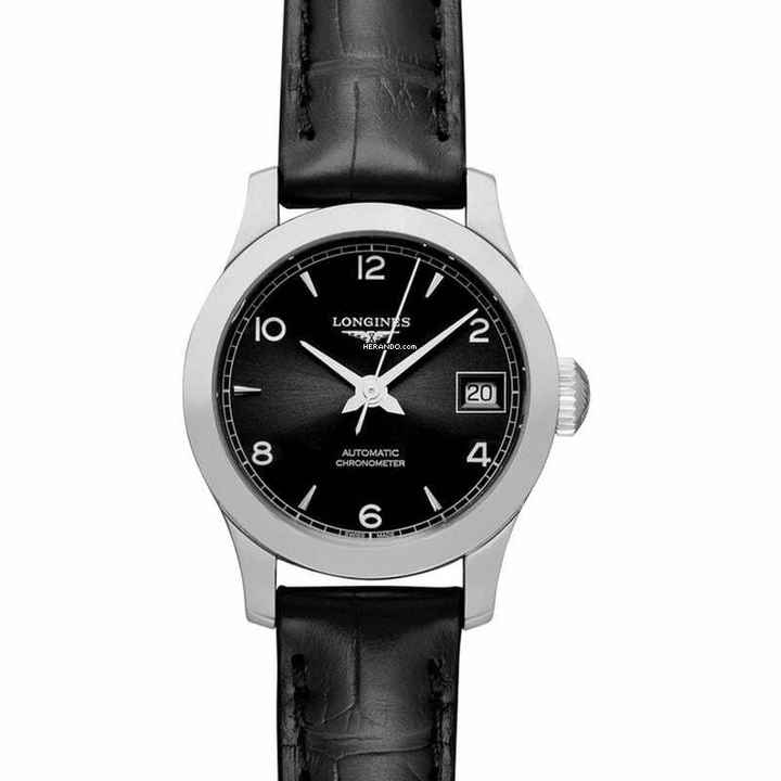  Longines Record L23204562 - Record Automatic Black Dial Stainless Steel Ladies Watch </h1> 