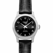 Thumbnail von Longines Record L23204562 - Record Automatic Black Dial Stainless Steel Ladies Watch </h1>
