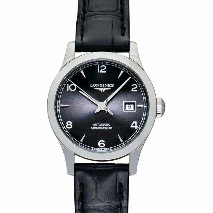  Longines Record L23214562 - Record Automatic Black Dial Stainless Steel Ladies Watch </h1> 