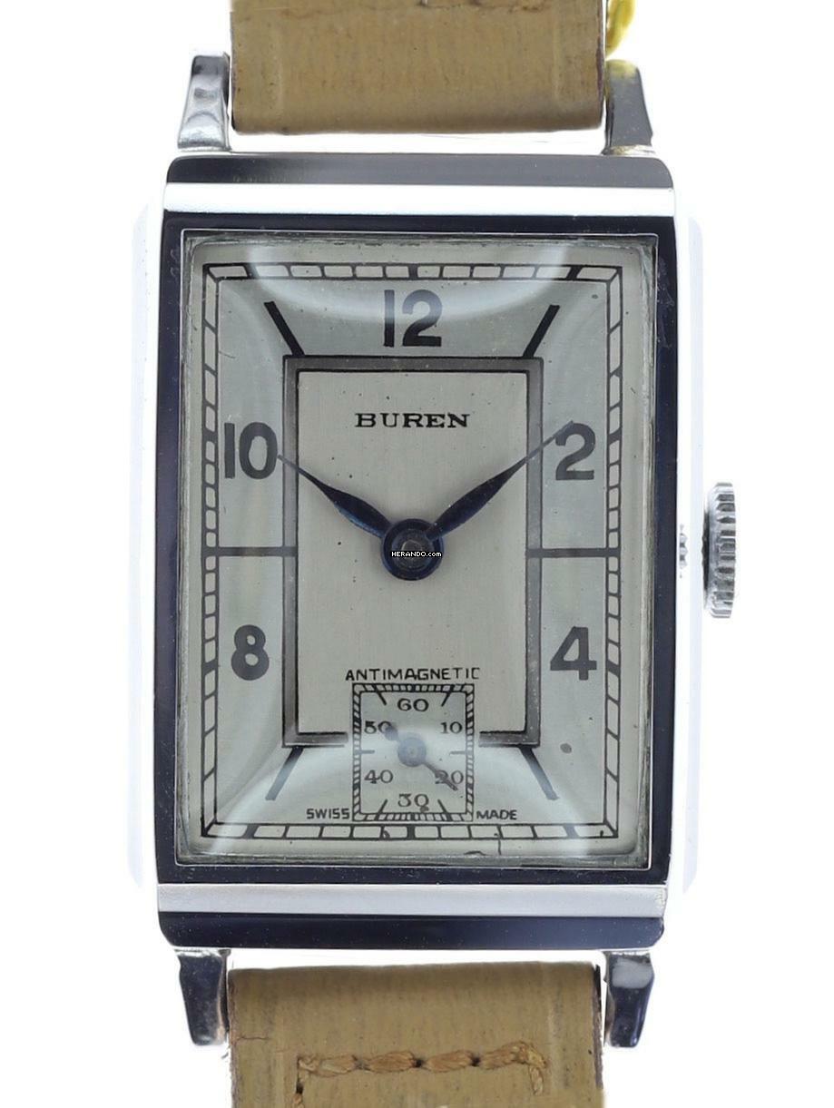 Buren Gents manual wind Antimagnetic Wristwatch </h1>