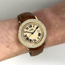 Thumbnail von Cartier RONDE GP Silver 1.35TCW Diamond Watch </h1>