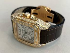 Thumbnail von Cartier Santos 100 Xl DIAMONDS REF : WMS02351 / 2935