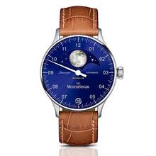 Thumbnail von Meistersinger Lunascope Einzeiger Herrenuhr mit Mondphase Automatik LS908