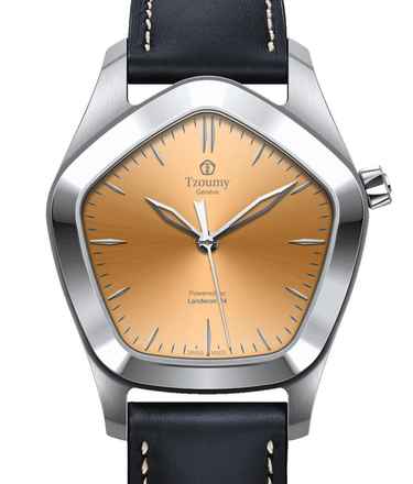  Tzoumy Genève Melon Rhodinierte Sekunde (5-Jahre Garantie) 