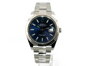  Rolex Datejust 41 Ref. 126334 Edelstahl / Weißgold Blau Oyster-Band </h1> 