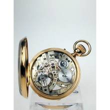 Thumbnail von Skelettierte offene Goldtaschenuhr von Mermod Freres