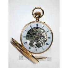 Thumbnail von Skelettierte offene Goldtaschenuhr von Mermod Freres