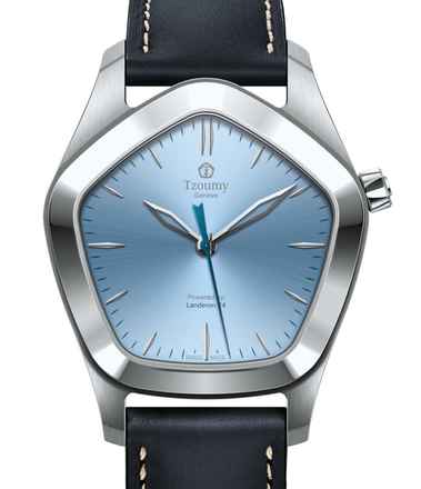  Tzoumy Genève Denim Blaue Sekunde (5-Jahre Garantie) 