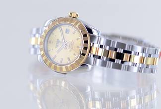 Thumbnail von Tudor Classic Date 28mm Lady Champagner Dial Stahl-Gold selten Neu ungetragen