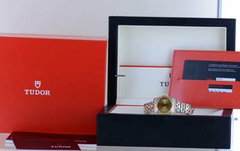 Thumbnail von Tudor Classic Date 28mm Lady Champagner Dial Stahl-Gold selten Neu ungetragen