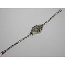 Thumbnail von PIERCE Brillant Saphir Weissgold Damenarmbanduhr von 1910