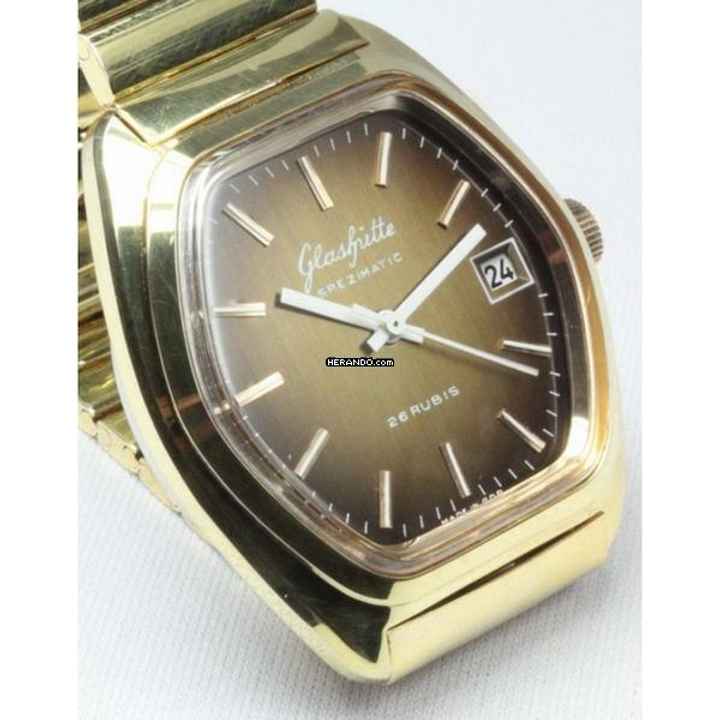  Glashütte Original GUB Spezimatic Herrenarmbanduhr mit Datum 