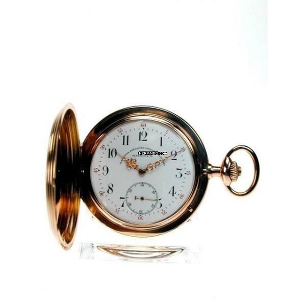  Glashütte Original Präzisions-Uhrenfabrik Akt. Ges. Rotgold Taschenuhr 