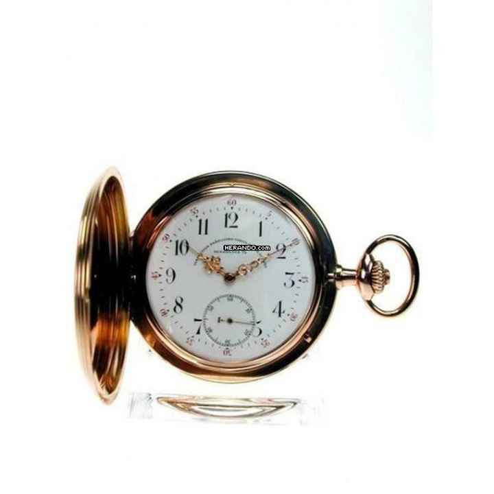  Glashütte Original Präzisions-Uhrenfabrik Akt. Ges. Rotgold Taschenuhr 