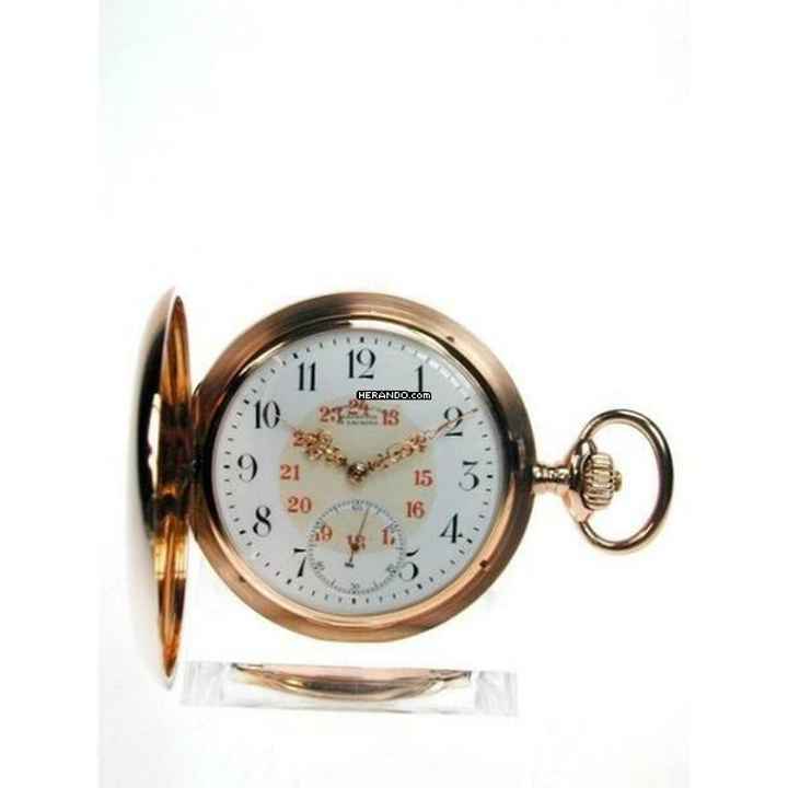  Glashütte Original Uhrenfabrik Union Goldsavonette Taschenuhr Rotgold 