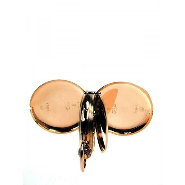 Thumbnail von Glashütte Original Uhrenfabrik Union Goldsavonette Taschenuhr Rotgold