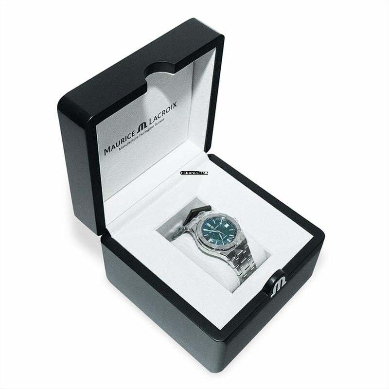 Thumbnail von Maurice Lacroix AIKON AI6007-SS002-630-1 - Aikon Automatic Green Dial Stainless Steel Men's Watch </h1>