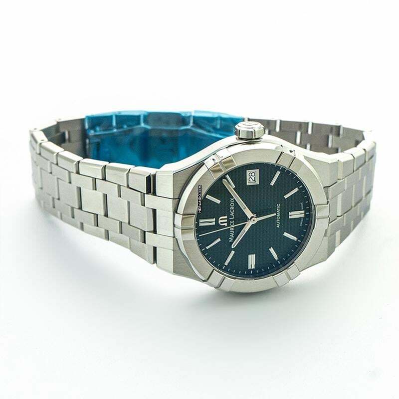 Thumbnail von Maurice Lacroix AIKON AI6007-SS002-630-1 - Aikon Automatic Green Dial Stainless Steel Men's Watch </h1>