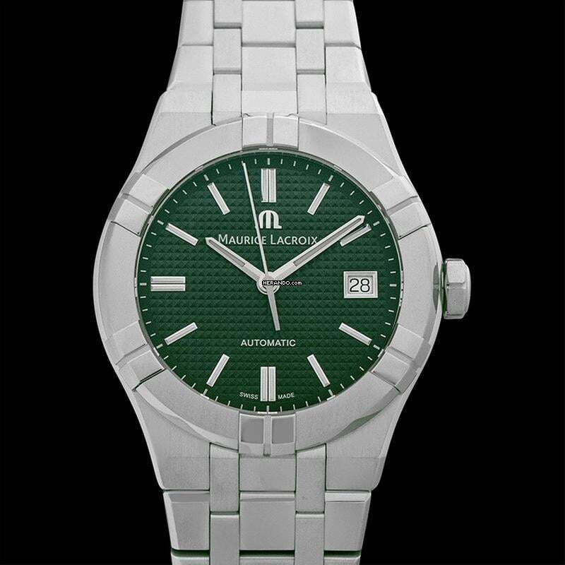 Thumbnail von Maurice Lacroix AIKON AI6007-SS002-630-1 - Aikon Automatic Green Dial Stainless Steel Men's Watch </h1>