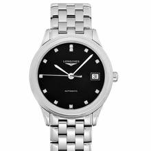 Thumbnail von Longines Flagship L47744576 - Flagship Automatic Black Dial Stainless Steel Men's Watch </h1>
