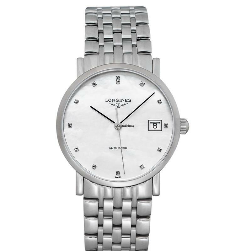  Longines Elegant L48094876 - The Longines Elegant Collection Automatic Mother of pearl Dial Stainless Steel </h1> 