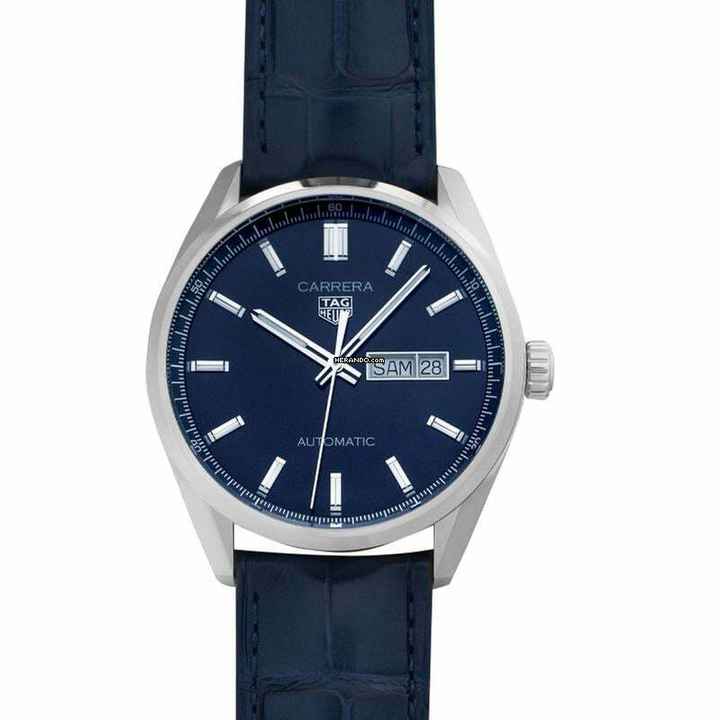  TAG Heuer Carrera WBN2012.FC6502 - Carrera Automatic Blue Dial Stainless Steel Men's Watch </h1> 