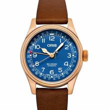Thumbnail von Oris Big Crown Pointer Date 01 754 7741 3165-07 5 20 58BR - Oris Big Crown Automatic Blue Dial Bronze Men's Watch </h1>