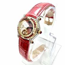 Thumbnail von Chopard Happy Sport 26mm 18K Yellow Gold/Steel Watch w Diamonds & Red Rubies </h1>