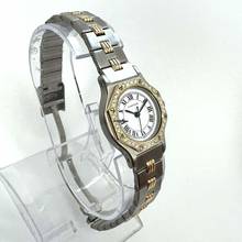 Thumbnail von Cartier Santos Octagon 25mm Automatic 2 Tone 0.32TCW Diamond Watch </h1>
