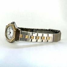 Thumbnail von Cartier Santos Octagon 25mm Automatic 2 Tone 0.32TCW Diamond Watch </h1>