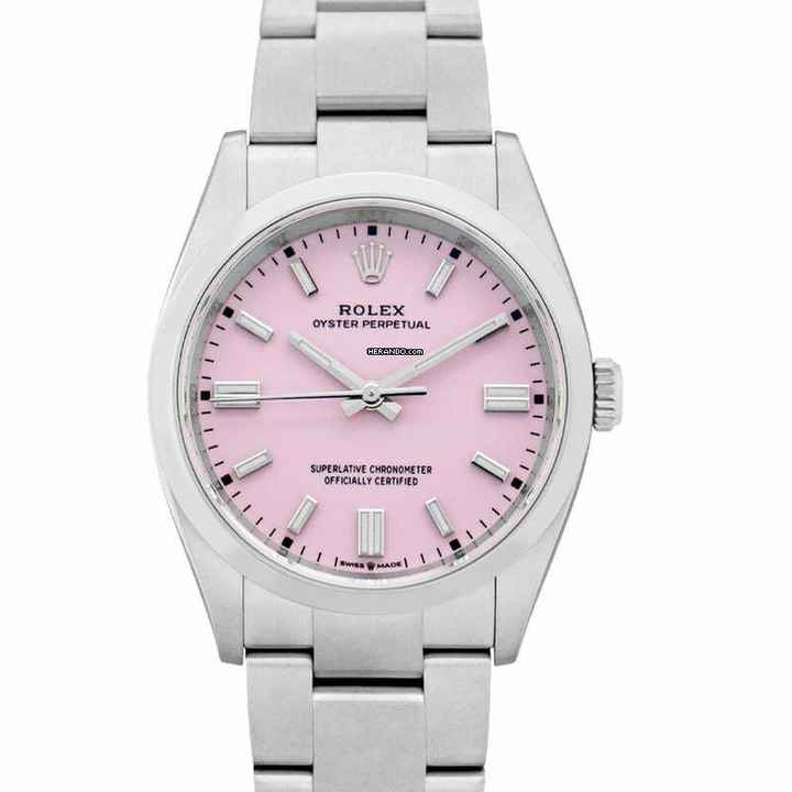  Rolex Oyster Perpetual 36 126000-0008 - Oyster Perpetual Automatic Pink Dial Stainless Steel Ladies Watch </h1> 