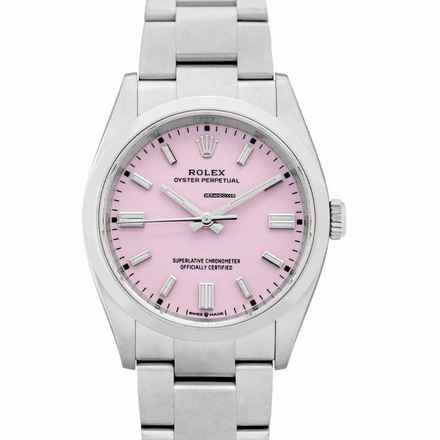  Rolex Oyster Perpetual 36 126000-0008 - Oyster Perpetual Automatic Pink Dial Stainless Steel Ladies Watch </h1> 