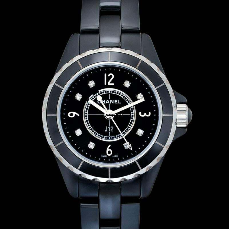 Thumbnail von Chanel J12 H2569 - J12 Quartz Black Dial Ceramic Ladies Watch </h1>