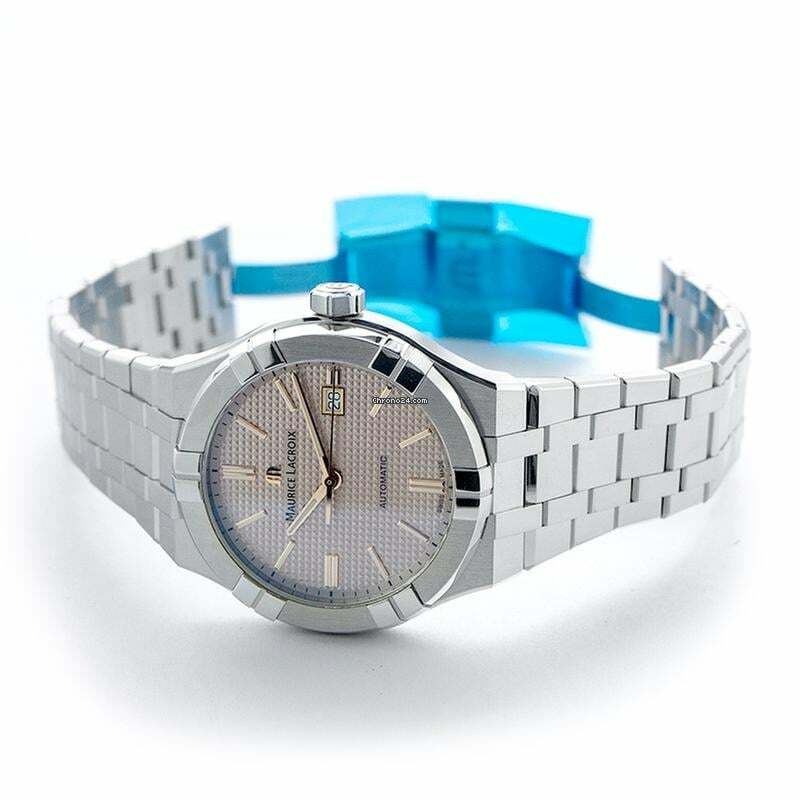 Thumbnail von Maurice Lacroix AIKON AI6008-SS002-730-1 - Aikon Automatic Pink Dial Stainless Steel Men's Watch </h1>