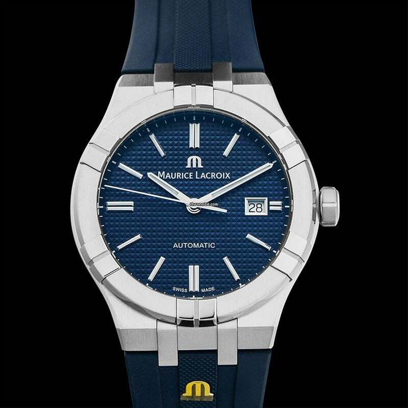 Thumbnail von Maurice Lacroix AIKON AI6008-SS000-430-4 - Aikon Automatic Blue Dial Stainless Steel Men's Watch </h1>