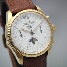 Thumbnail von Theorein Kelek Vollkalender Moon Chronograph 1003 Valjoux 88 / 18k-Gold Box+Papiere </h1>