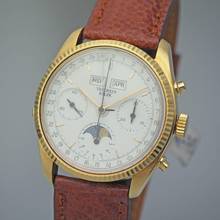 Thumbnail von Theorein Kelek Vollkalender Moon Chronograph 1003 Valjoux 88 / 18k-Gold Box+Papiere </h1>