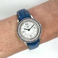 Thumbnail von Cartier RONDE 27mm Quartz Silver 0.35TCW DIAMONDS & 0.47TCW Blue Sapphires Watch </h1>