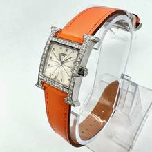 Thumbnail von Hermès Heure H Steel Watch 0.91TCW DIAMOND Bezel </h1>