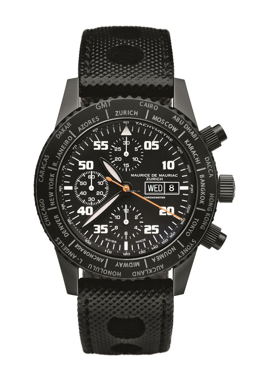 Maurice de Mauriac Chrono Modern Diver PVD Titanium