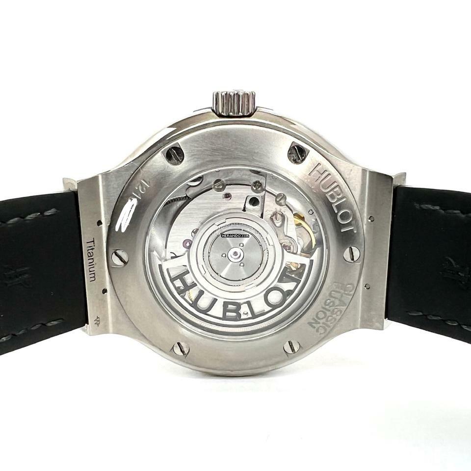 Thumbnail von Hublot Classic Fusion 38mm Automatic Titanium 1.83TCW Diamond Watch Skeleton Backcase </h1>