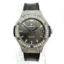 Thumbnail von Hublot Classic Fusion 38mm Automatic Titanium 1.83TCW Diamond Watch Skeleton Backcase </h1>