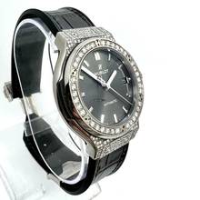 Thumbnail von Hublot Classic Fusion 38mm Automatic Titanium 1.83TCW Diamond Watch Skeleton Backcase </h1>