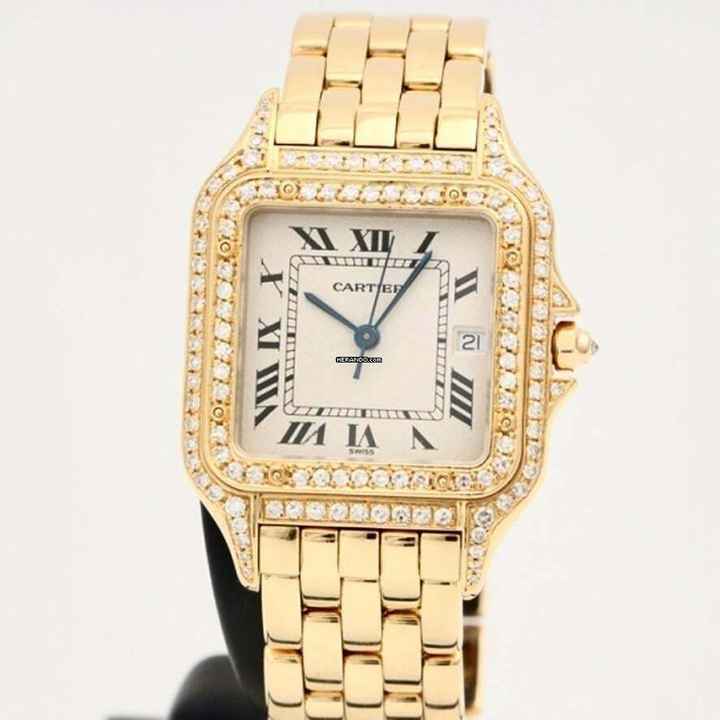  Cartier Panthère 27mm 18K Yellow Gold 1.3TCW Diamond Watch </h1> 