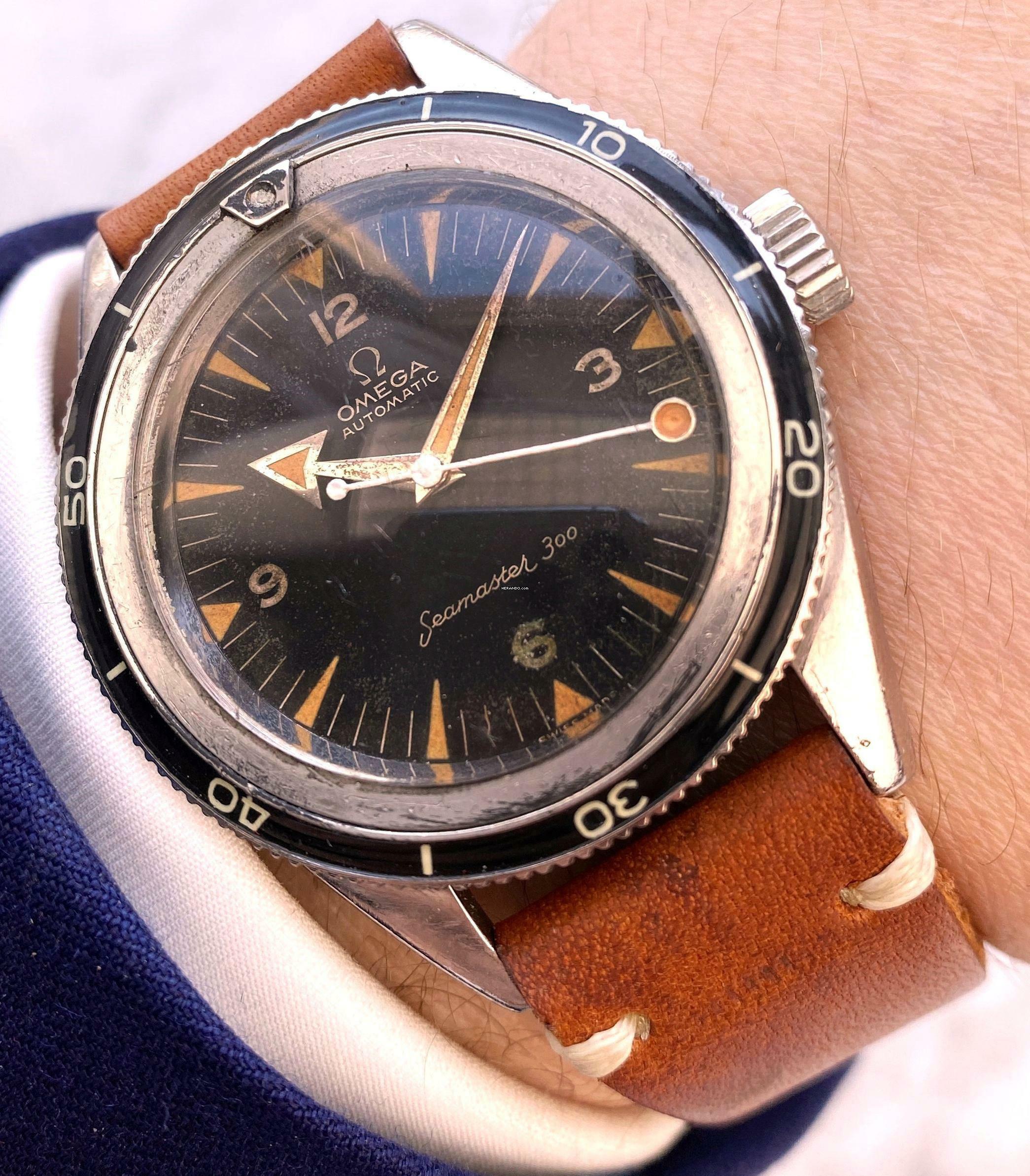  Omega Seamaster 300 Vintage ref 2913-3 Diver Broad Arrow Lollipop CK 2913 Extract Automatic 2913 