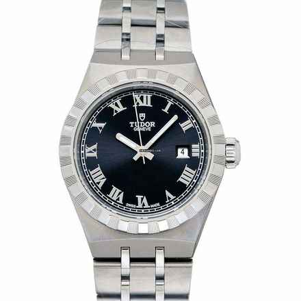  Tudor Royal 28300-0003 - Tudor Royal Automatic Black Dial Stainless Steel Ladies Watch </h1> 