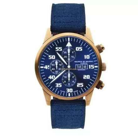  Maurice de Mauriac Chrono Modern Bronze Deep Blue 